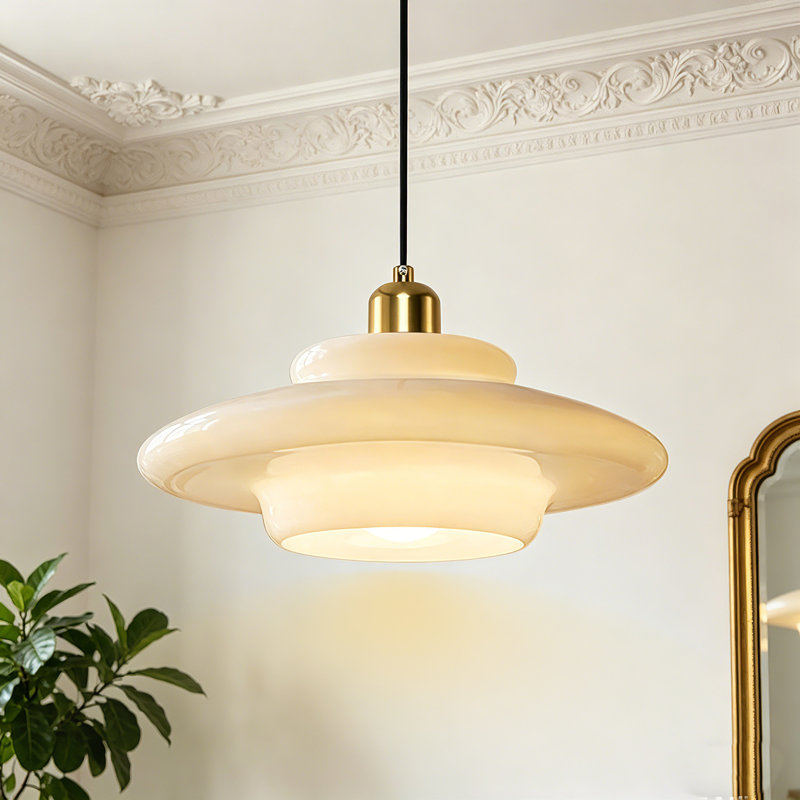 George Oliver Mid Century Pendant Lamp Gold Nordic & Reviews | Wayfair